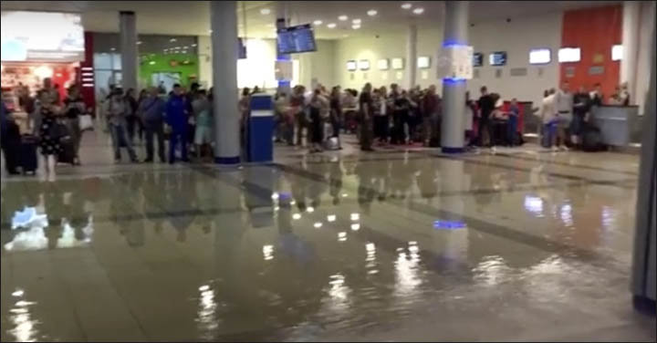 Click to enlarge Flood Russian airport