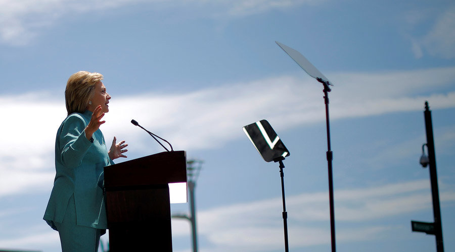 U.S. Democratic presidential candidate Hillary Clinton