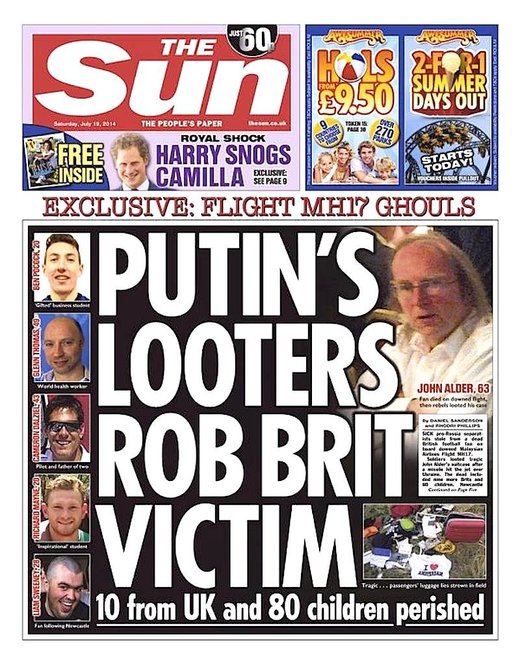 Sun front page 1