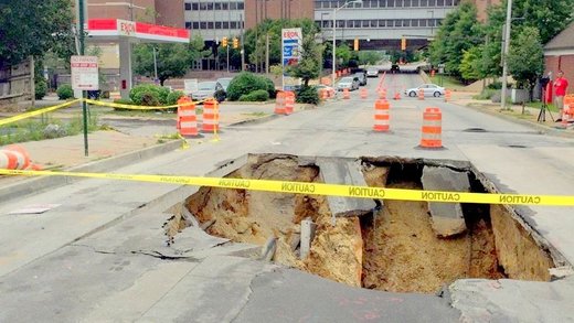 Click to enlarge Baltimore sinkhole