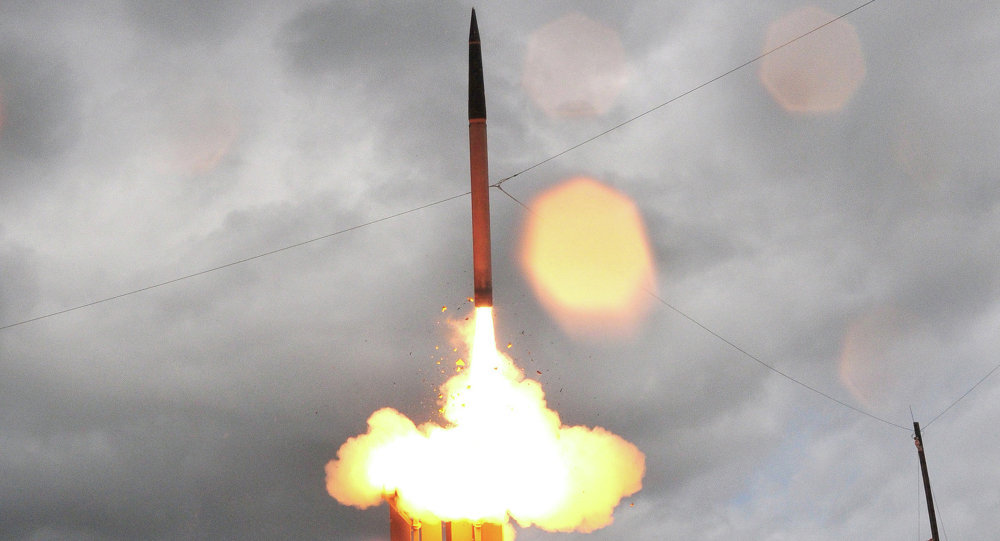 Click to enlarge Terminal High Altitude Area Defense (THAAD) missile