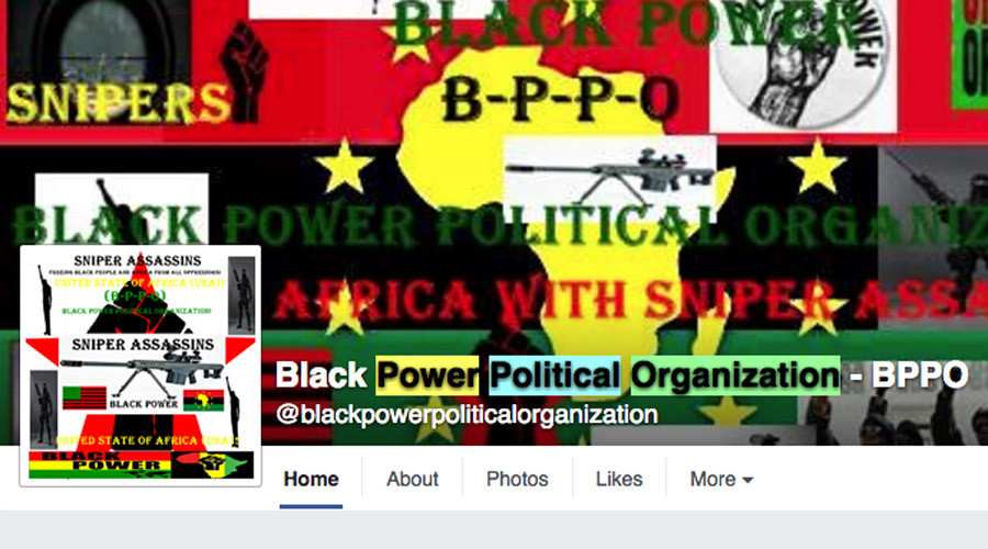 Black Power Political Organization Facebook page
