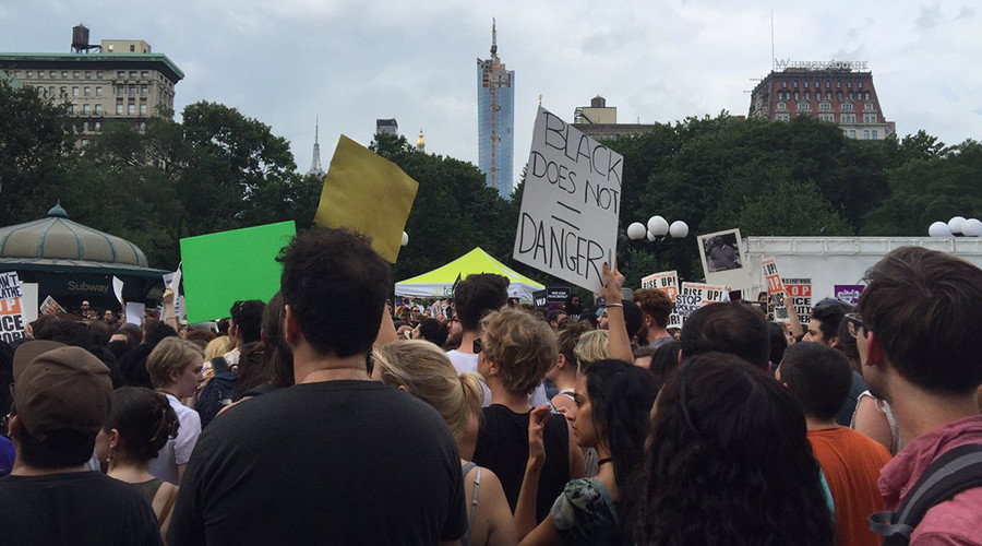 NYC protests police shootings  Alton Sterling and Philando Castile