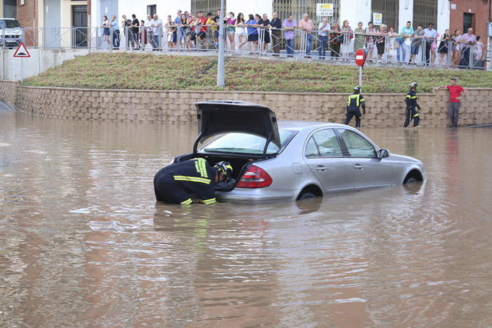 Floodwater in Spain
