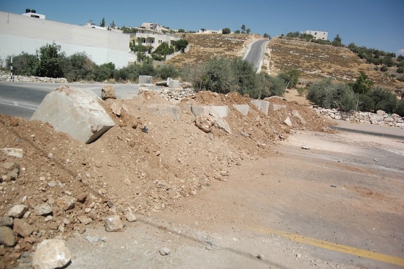 Click to enlarge West Bank roadblock