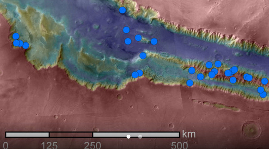 Click to enlarge mars canyons
