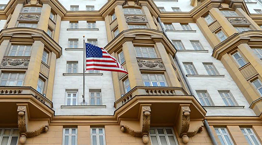 US Embassy building in Moscow