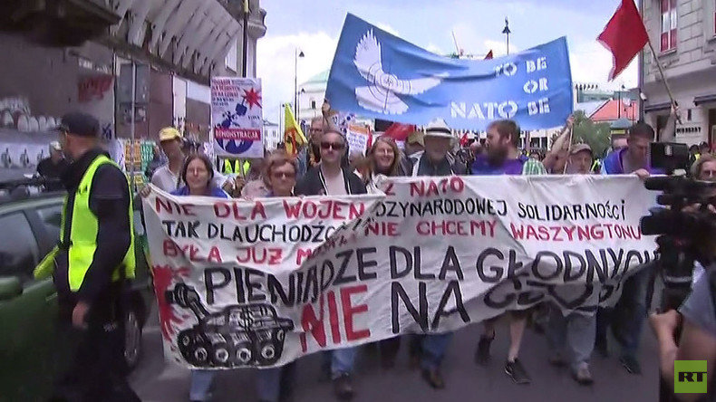 anti nato protests europe