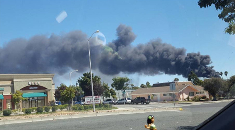 Click to enlarge fire newark california recycling plant