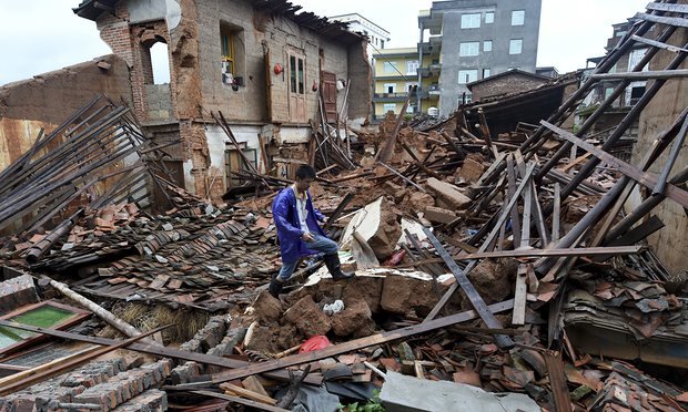 damage in China after super typhoon Nepartak 
