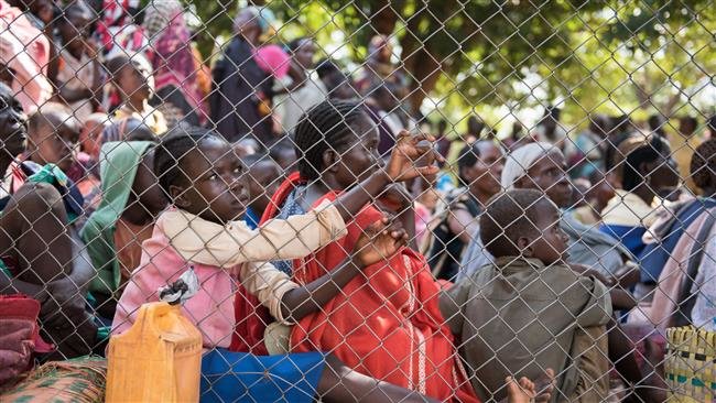 Click to enlarge South Sudan food distribution
