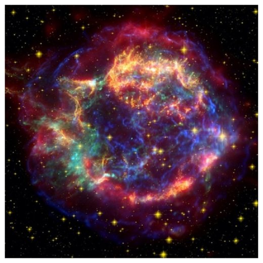 Click to enlarge Cassiopeia A