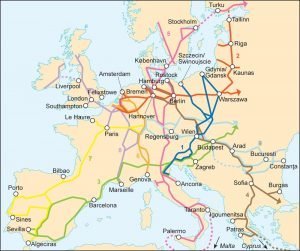 Proposed Budapest-Belgrade-Skopje-Athens rail line