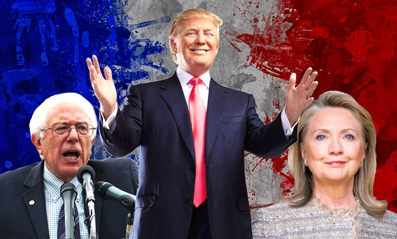 trump clinton sanders us politics