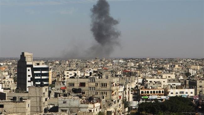 Israeli airstrike in the southern Gaza Strip city of Rafah