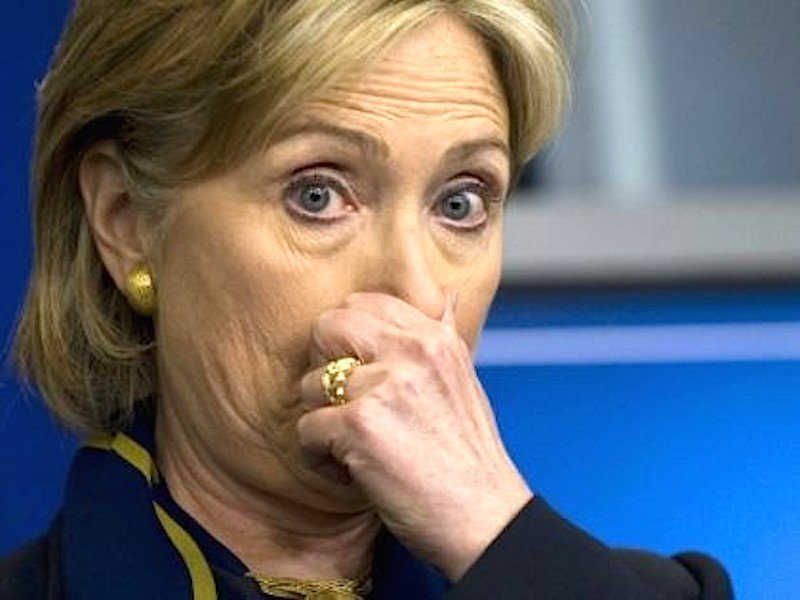 Hillary gag hands
