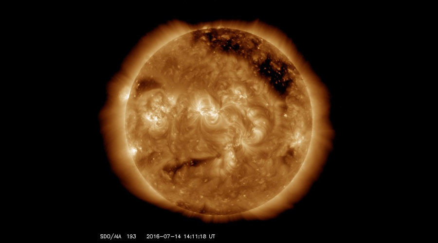 nasa coronal hole sun