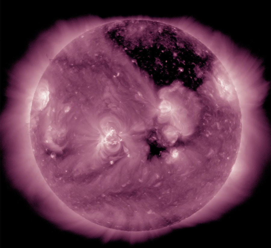 nasa coronal hole sun