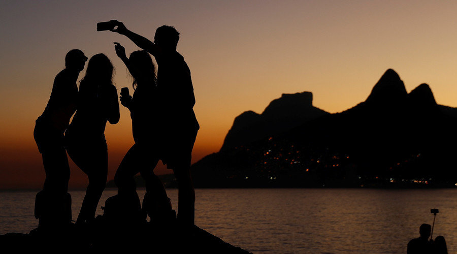 Click to enlarge selfies sunset