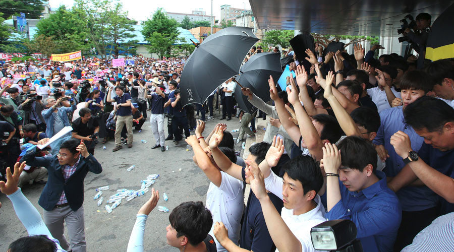 South Korea protestors
