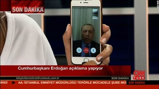 Erdogan on Facetime