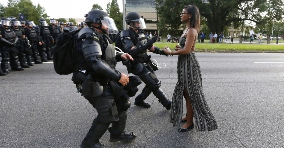 police arresting a nurse