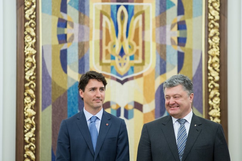 Click to enlarge Canadian Prime Minister Justin Trudeau in Ukraine