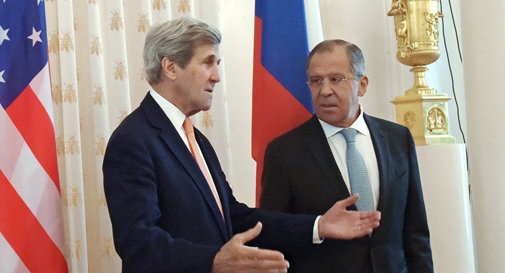 John Kerry and Sergei Lavrov