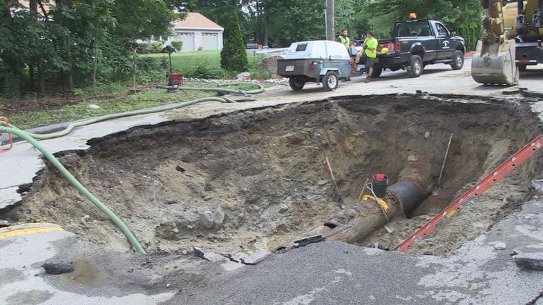 Manchster New Hampshire sinkhole