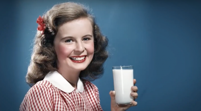 Click to enlarge Girl with milk