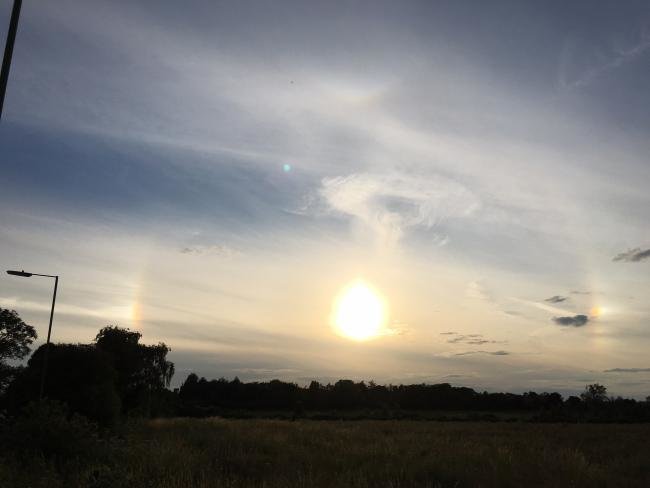 Click to enlarge Oxfordshire sun dog