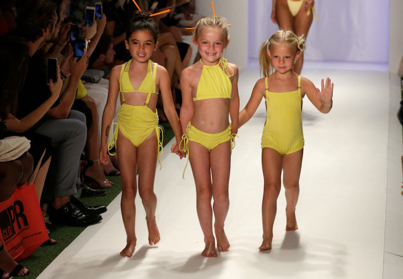 Click to enlarge Children in bikinis