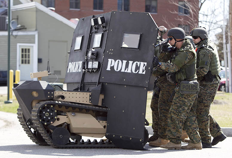 Click to enlarge militarized police
