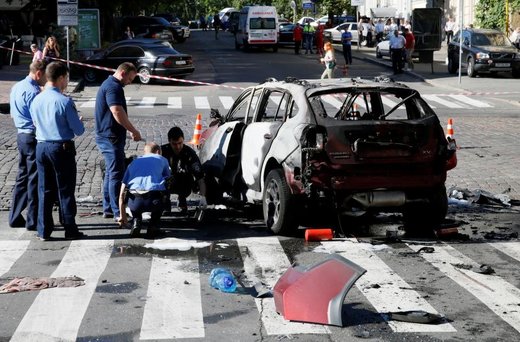 Pavel Sheremet car wreckage