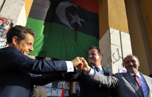 Click to enlarge Sarkozy and friends
