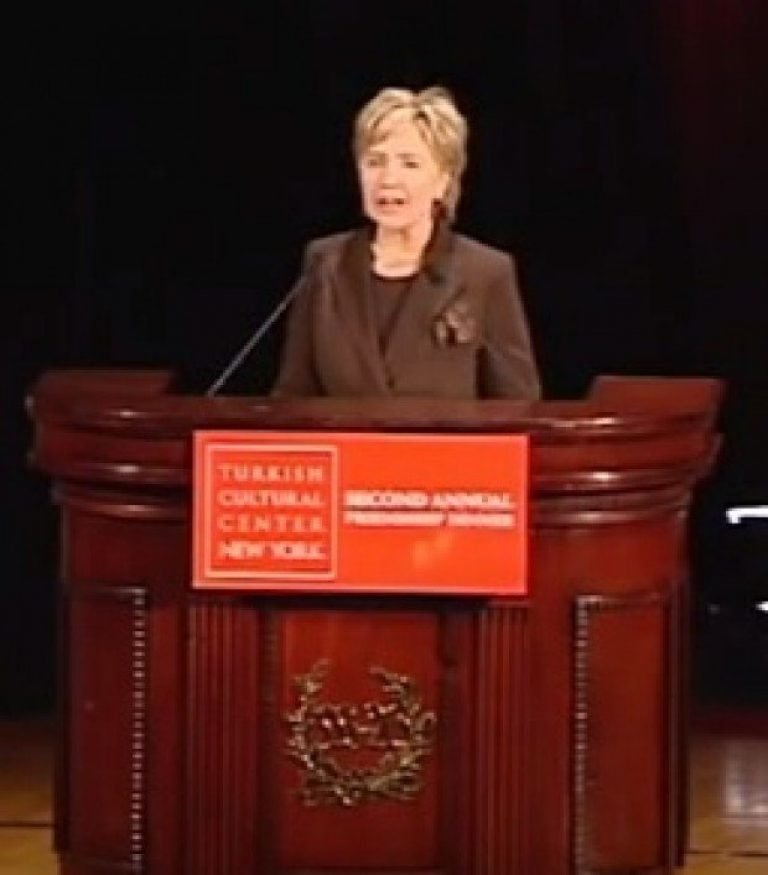Click to enlarge clinton speech Turkish center