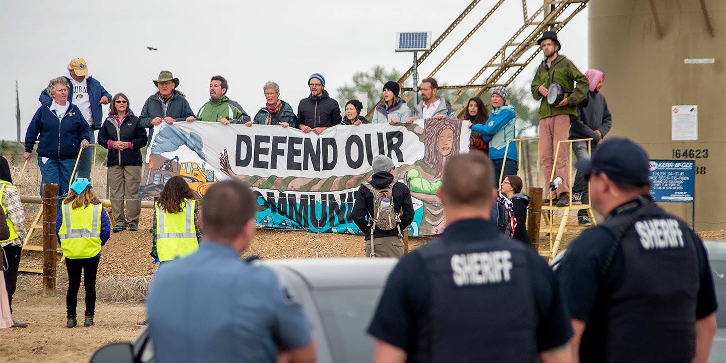 Click to enlarge anti-fracking protest