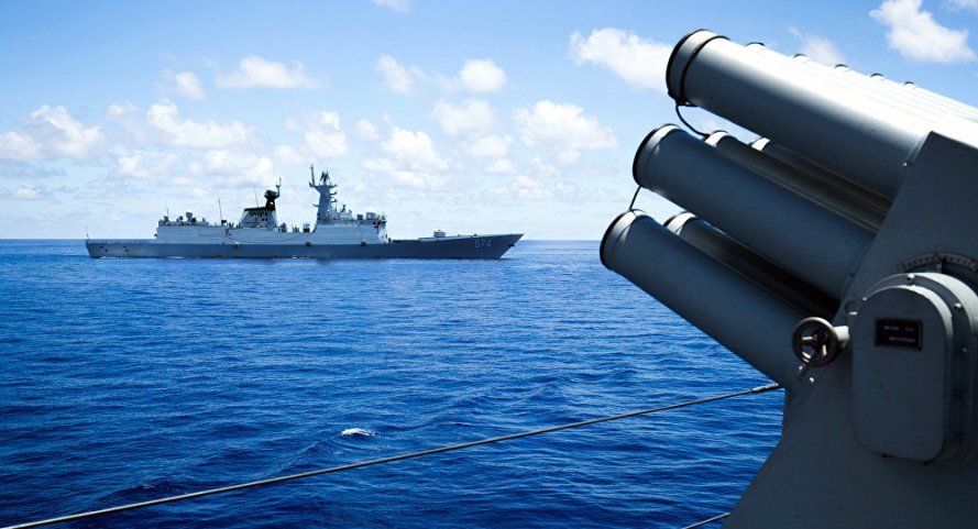 Click to enlarge China war ship