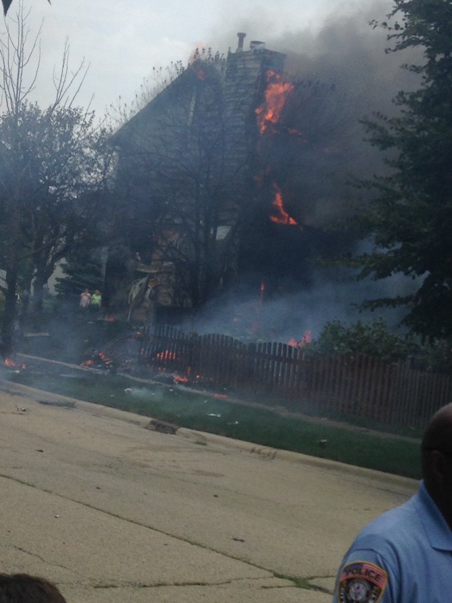 plane crash house
