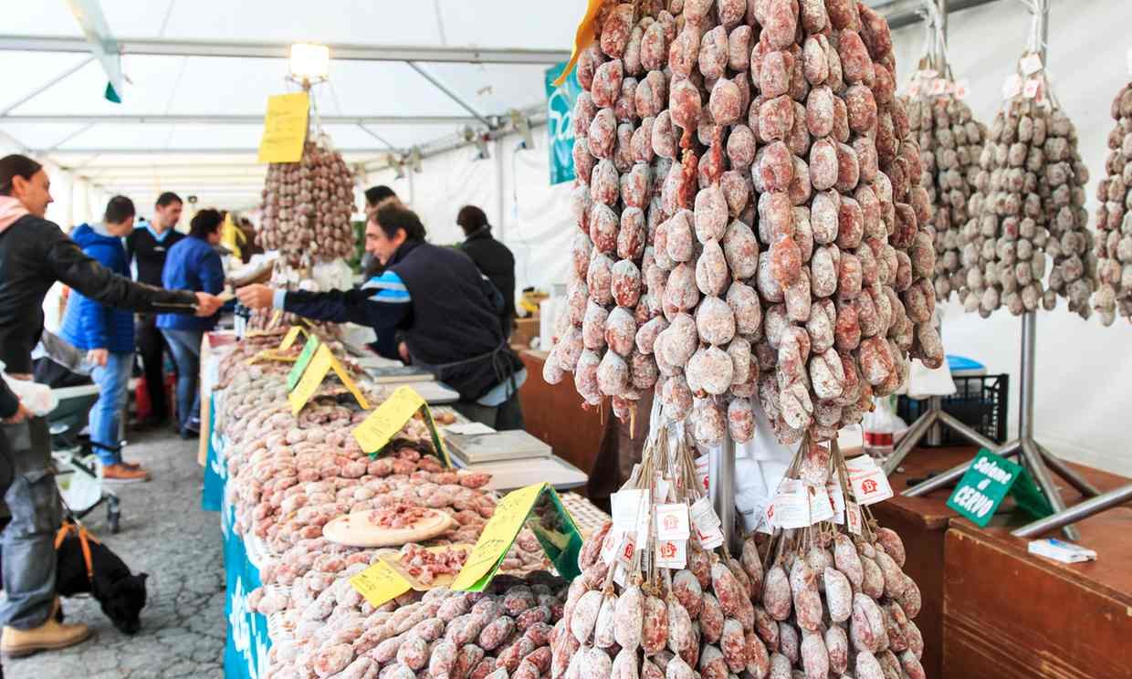Click to enlarge hanging sausages