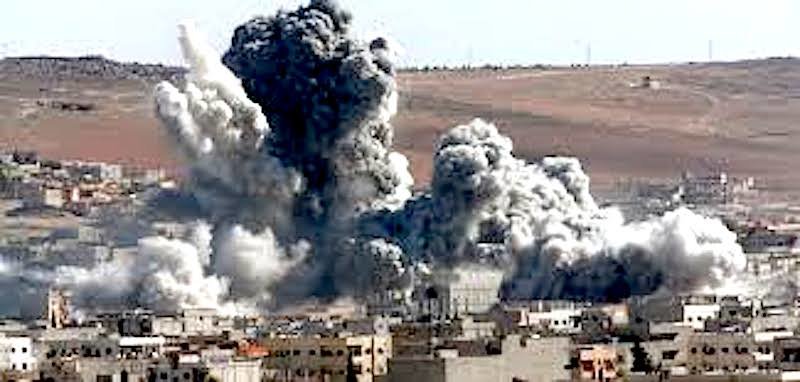Click to enlarge Bombing Manbij