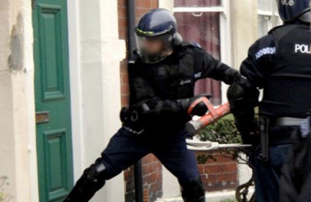 Police forced entry