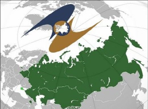 Eurasian Economic Union EEU map