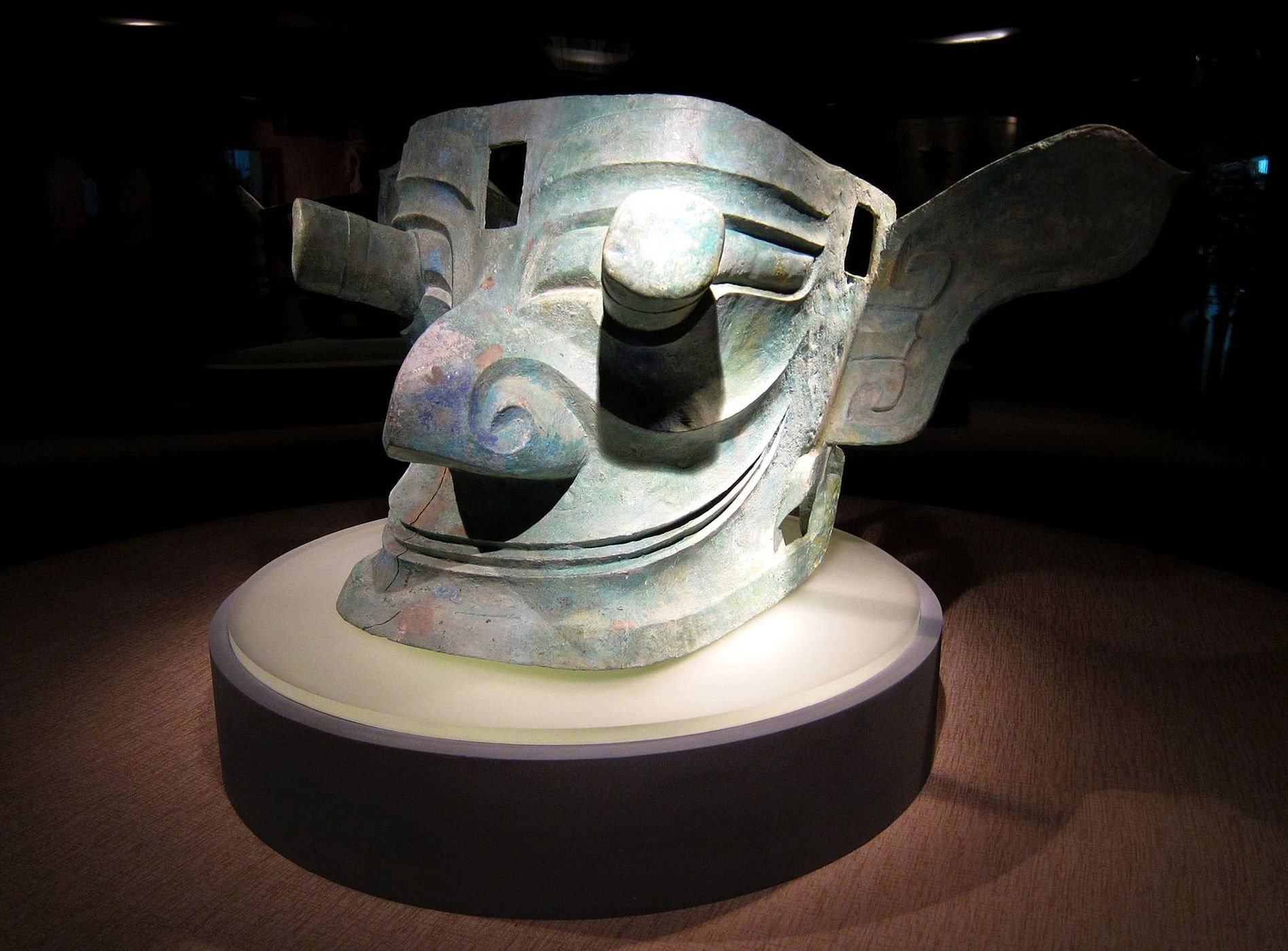 bronze mask relic