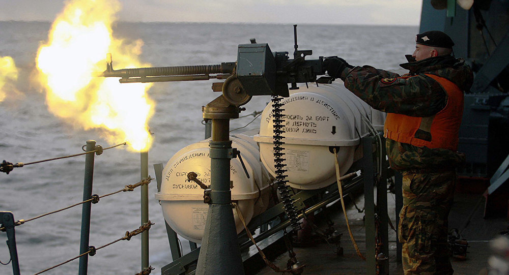 Click to enlarge Russian naval drills