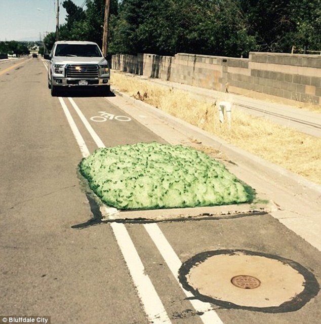 green foam