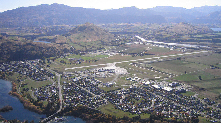 Queenstown Airport from Deer Park Heights