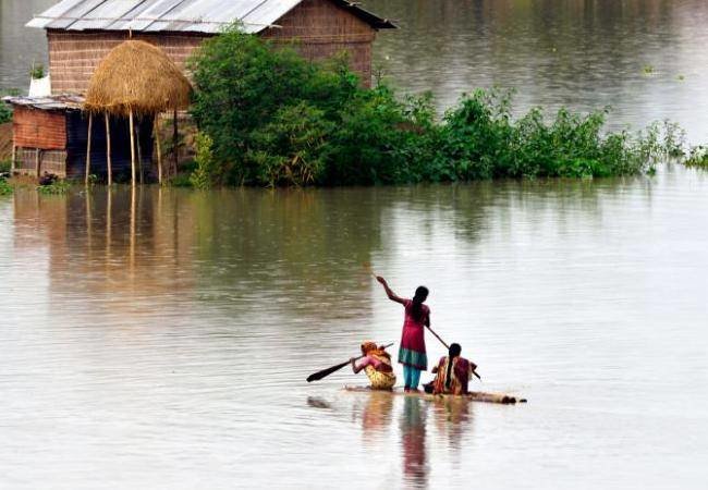 Flood batters Assam