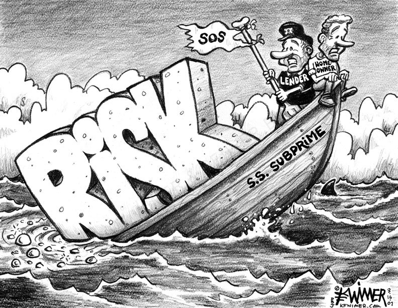 Click to enlarge Subprime loan risk cartoon