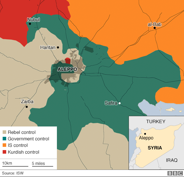 Click to enlarge Aleppo map